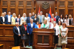 26 June 2019 The members of the PFG with China and Chinese Ambassador to Serbia Chen Bo